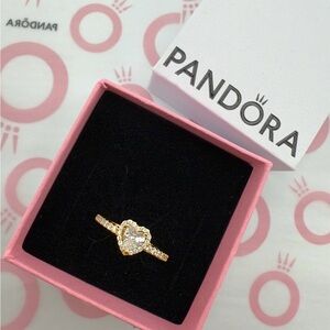 Rose Gold pandora heart ring size 5,6,7,8 and 9
